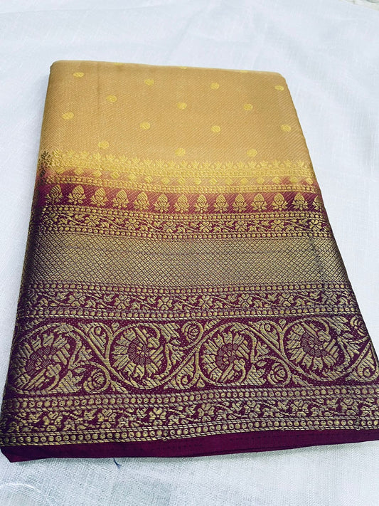 Soft Zari Weaving Saree