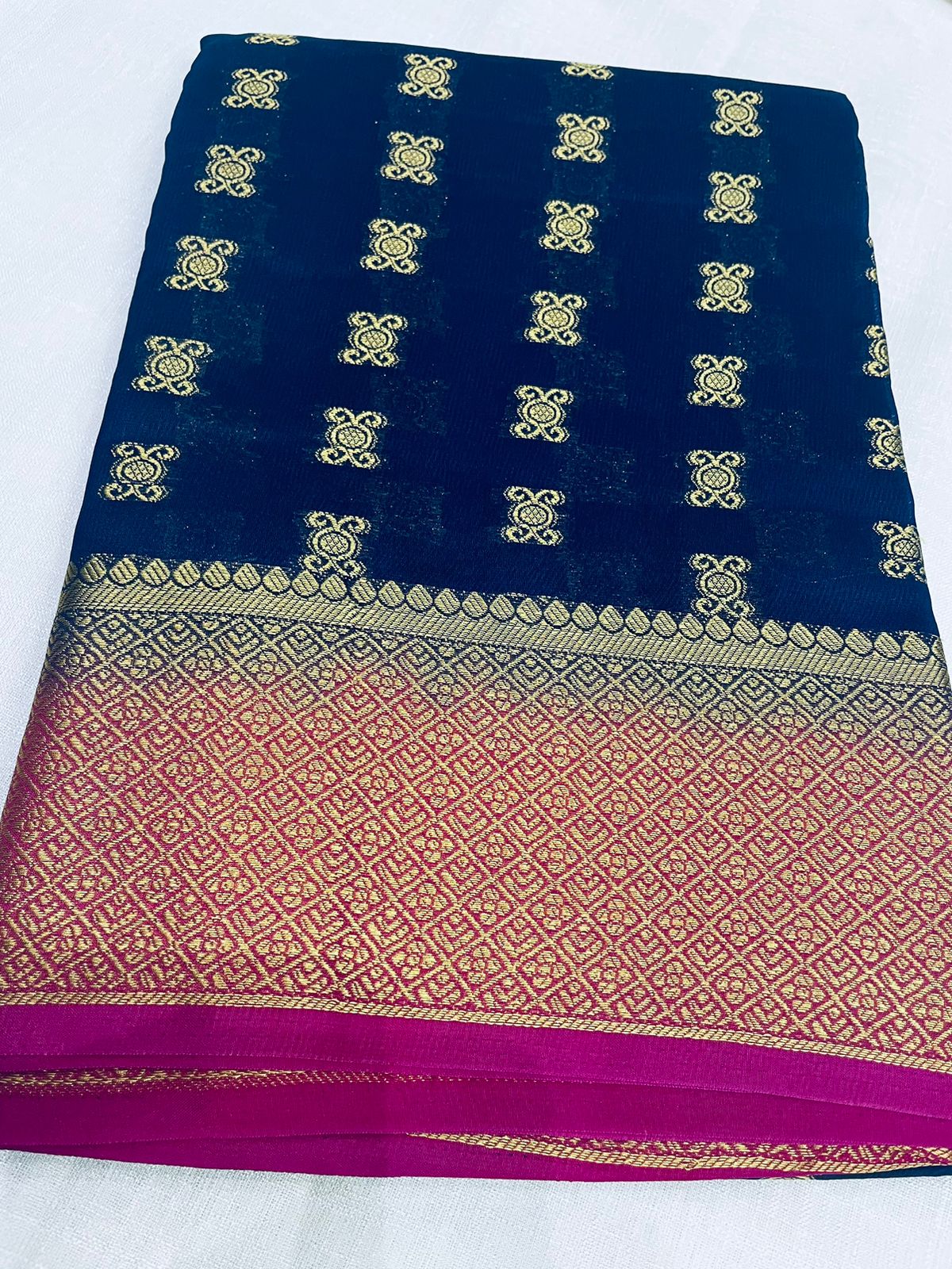 Semi Mysore Silk Sarees